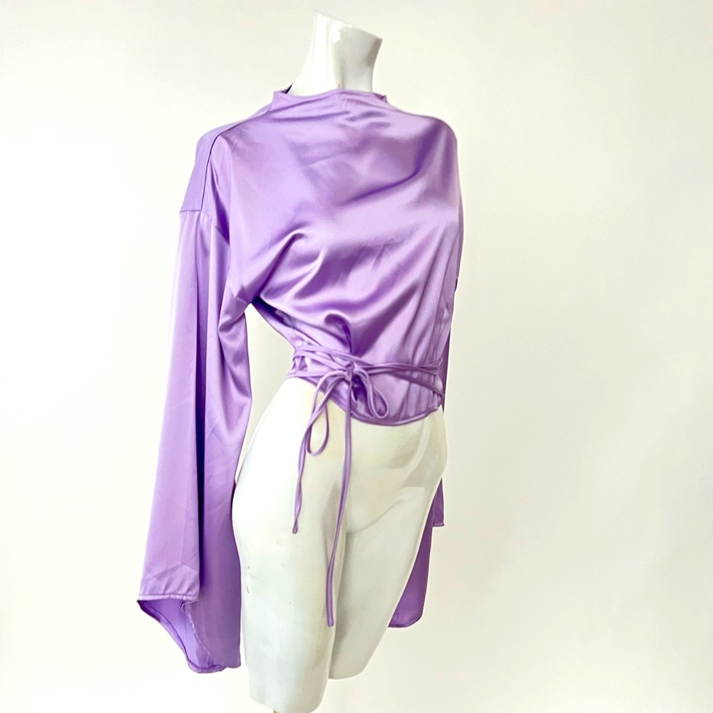 Missguided satin blouse